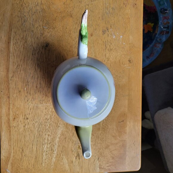 vintage Teleflora Gift teapot Lena Liu Hummingbird and Lilies Imperial Graphics - Picture 6 of 11